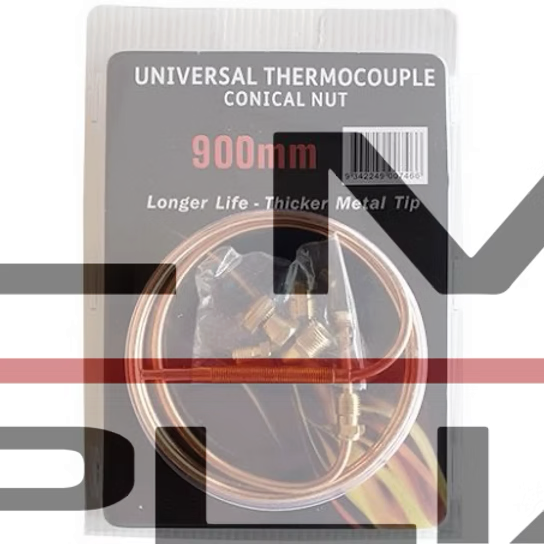 Vernickeltes Thermoelement Super Universal Kit – 900 Mm, Schlankgewinde, Hochtemperatur