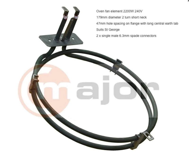 ES4454 ST GEORGE Oven Fan Forced Element 2200W