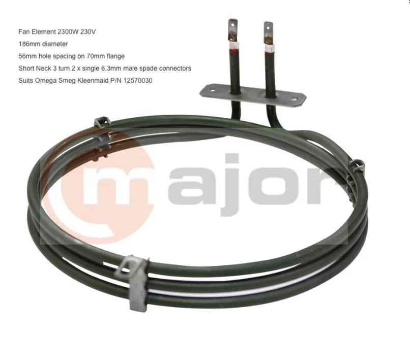 12570030 KLEENMAID Oven Fan Forced Element 2300W