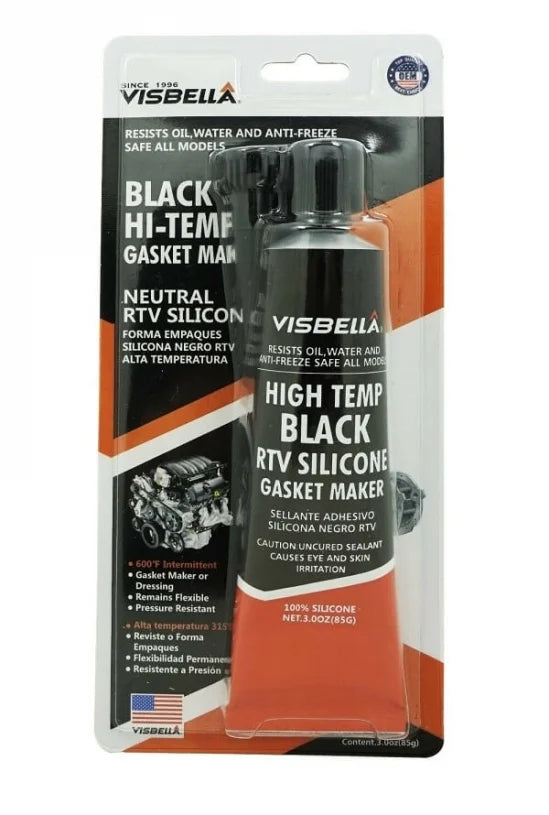 GN0070BK1A VISBELLA Black High Temperature RTV Silicone Gasket Maker 70ML