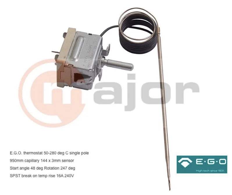 818731157 SMEG GENUINE EGO Oven Thermostat 50°C-280°C