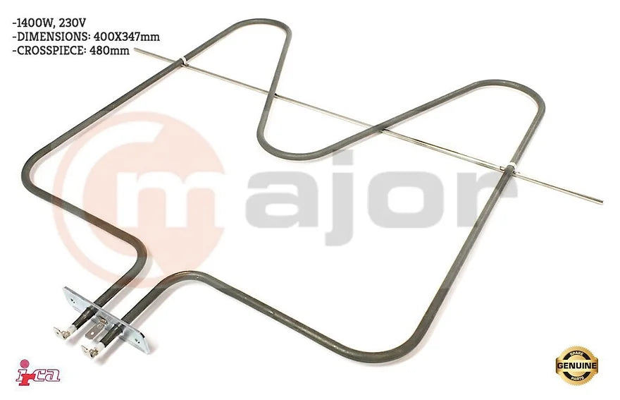 DL62066004 GENUINE DE'LONGHI IRCA Oven Lower Bottom Grill Bake Element 1400W