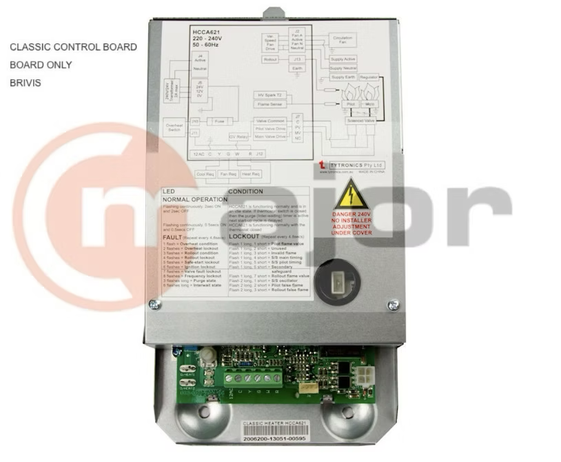 B021169 GENUINE BRIVIS Ducted Gas Ducted Heater Electronic Classic Control Board