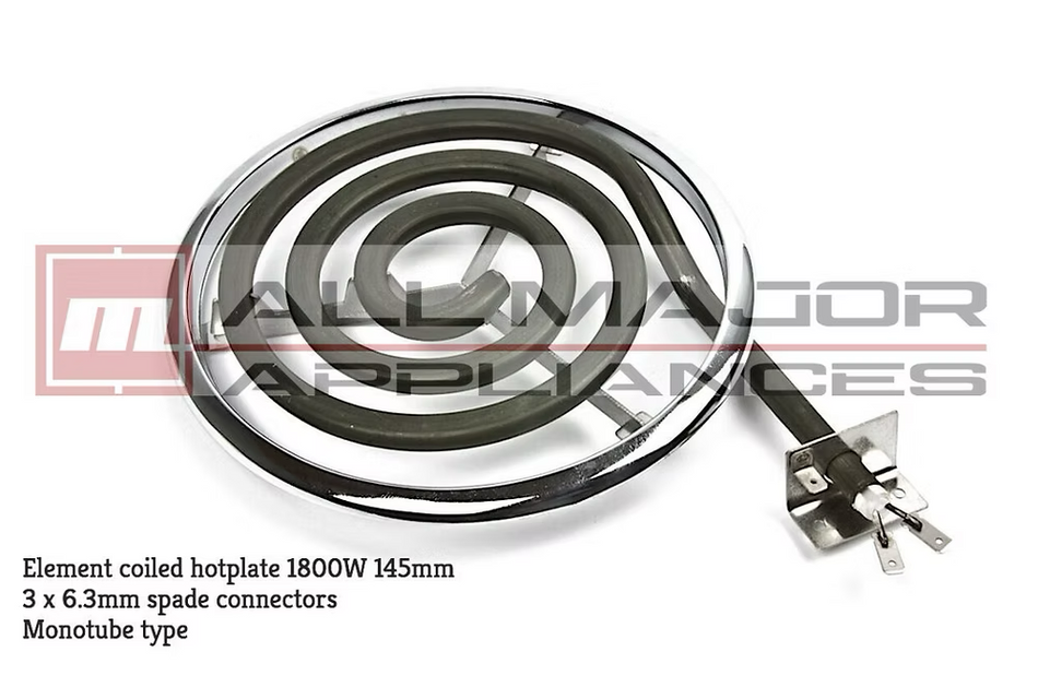 0054002379 CHEF Cooktop Large Monotube Hotplate Ø145mm