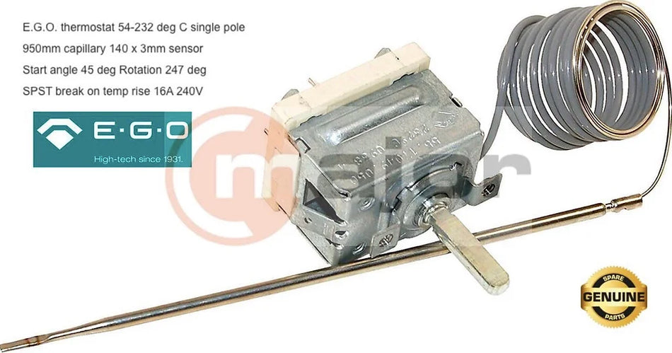 818731127 SMEG EGO Oven Thermostat 50°C-232°C