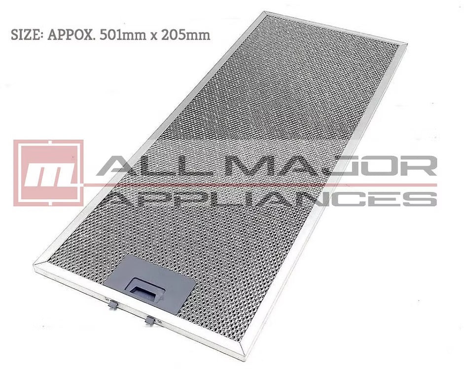 0011000243 ILVE Rangehood Aluminium Grease Filter - 501mm x 205mm