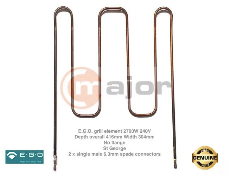 50975.1 GENUINE KLEENMAID Oven Upper Top Grill Element 2700W