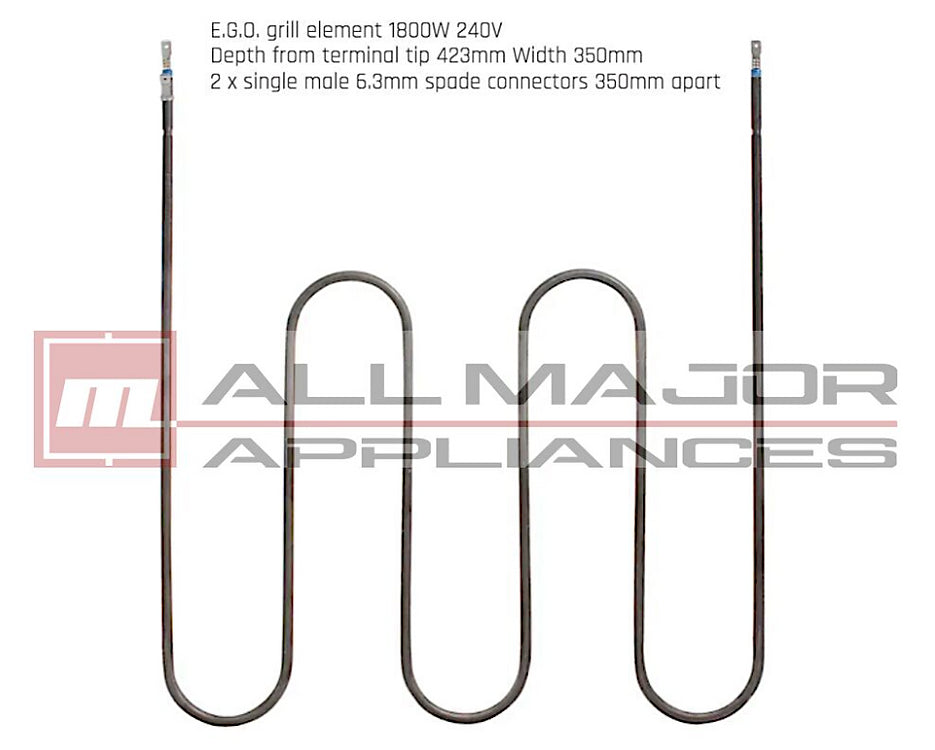 0122004505 CHEF Oven Upper Top Grill Element 1800W