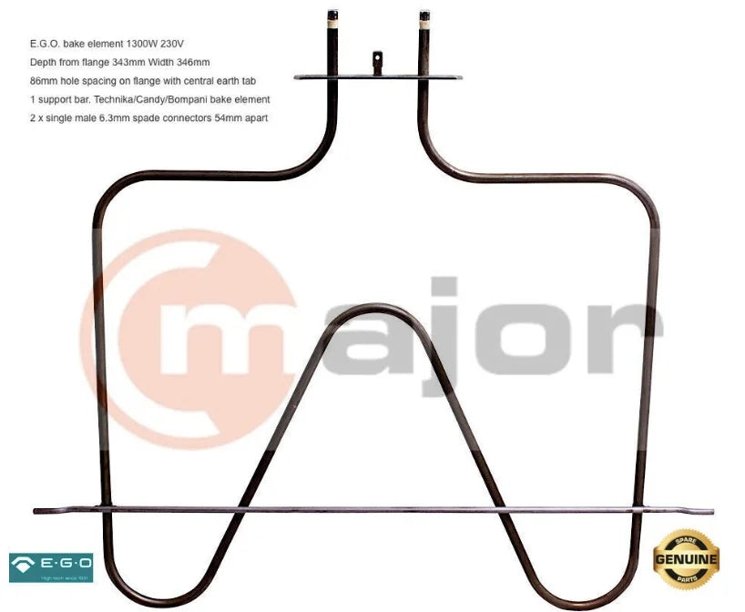 1170000705 GENUINE BAUMATIC EGO Oven Upper Top Grill Element 1300W