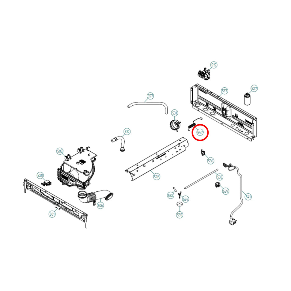 272028 GENUINE ASKO Washing Machine Balancing Spring
