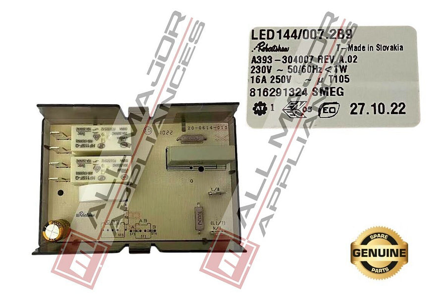 816291324 GENUINE SMEG Oven Clock (6 x Touch Buttons)