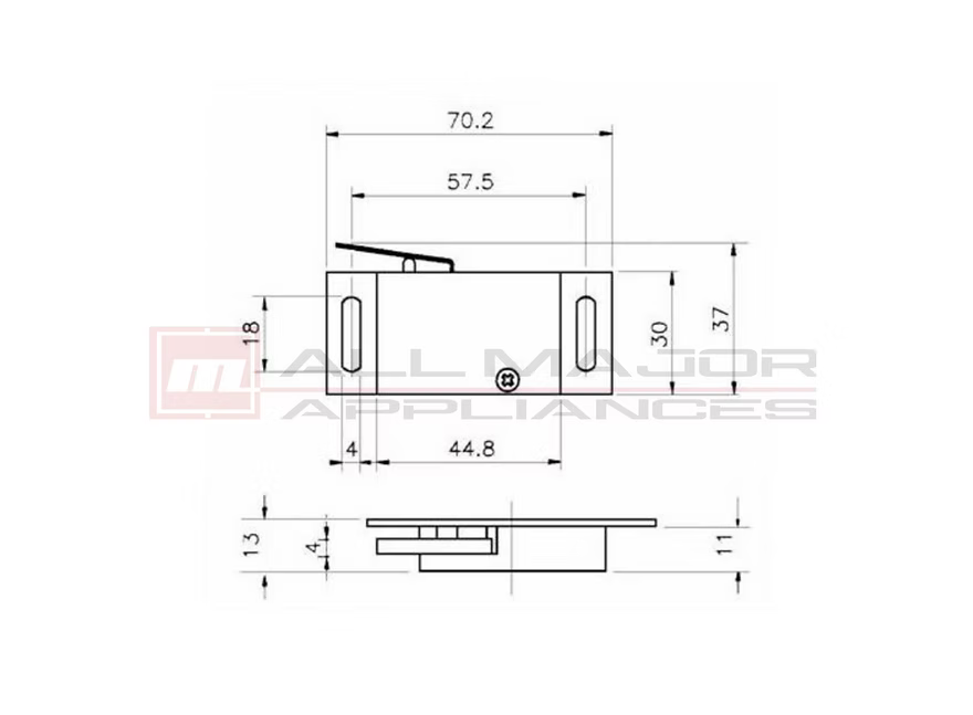6006D Pantry Door Switch SPST 10A 240V