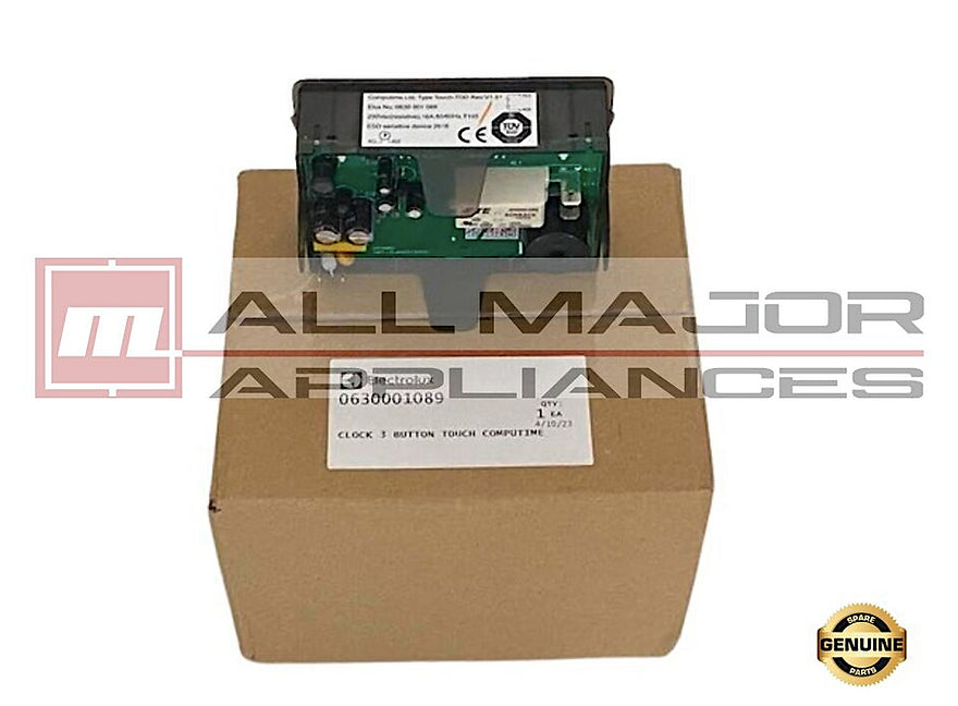 0630001089 GENUINE ELECTROLUX Oven Clock (3 x Touch Buttons)
