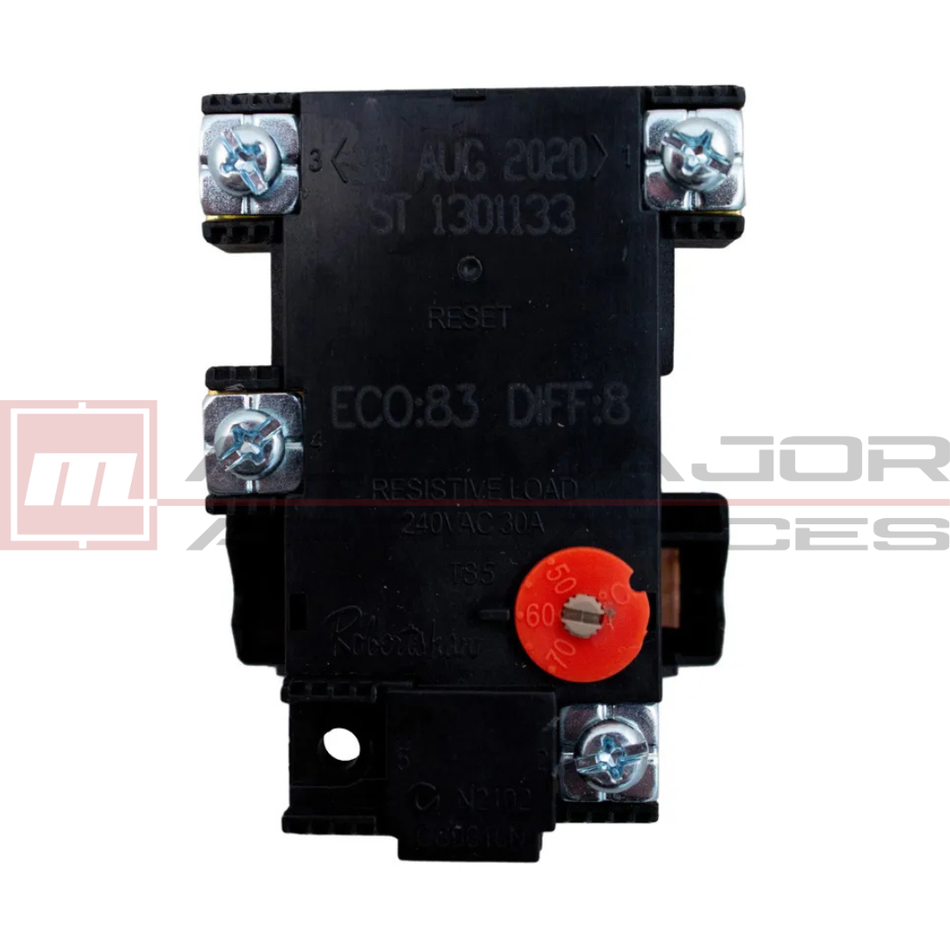 ST1301133 GENUINE ROBERTSHAW Solar Hot Water Thermostat Kit 50°C-70°C, OTC 88°C - ST13-70K