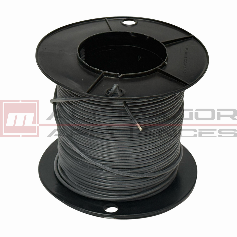 1m 2.5mm Single Core 50/0.25 180°C Silicone Insulated Cable - Black
