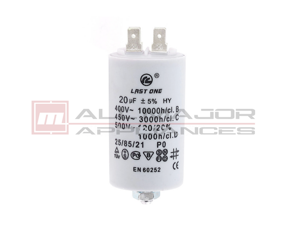 GENUINE LAST ONE 20µF Plastic Motor Run Capacitor - Ø40mmx70mm