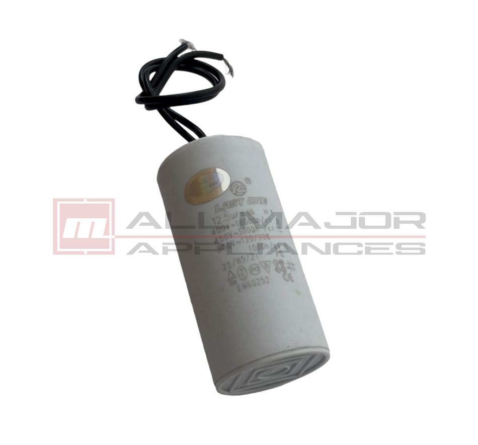 GENUINE LAST ONE 12.5µF Plastic Motor Run Capacitor (With cable) - Ø35mmx85mm
